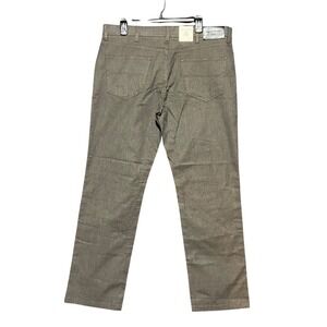 English Laundry Men's‎ Dark Brown Herringbone Twill Pants 36x30 Cotton Spandex